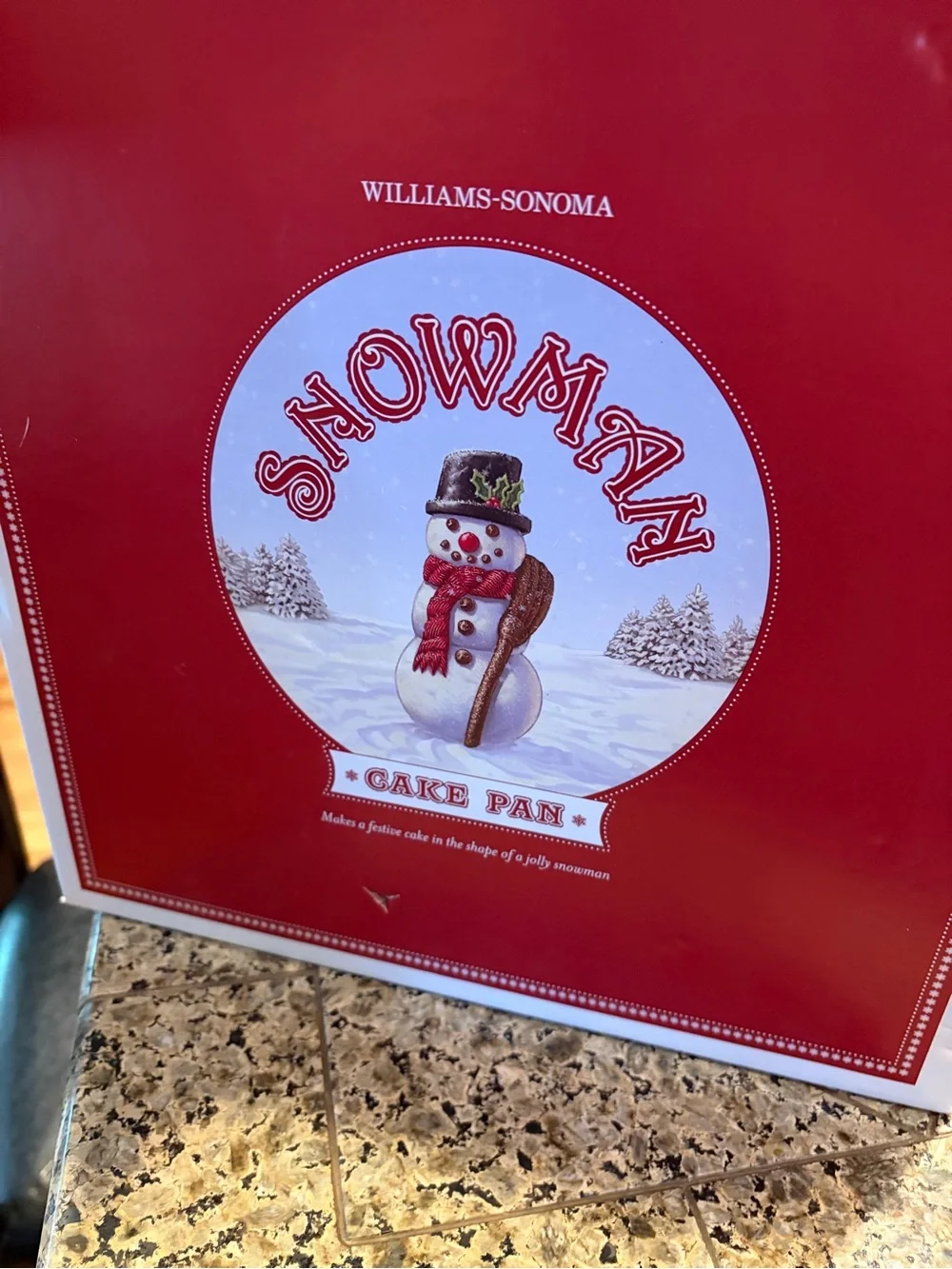 Williams Sonoma Snowman Cake Pan New